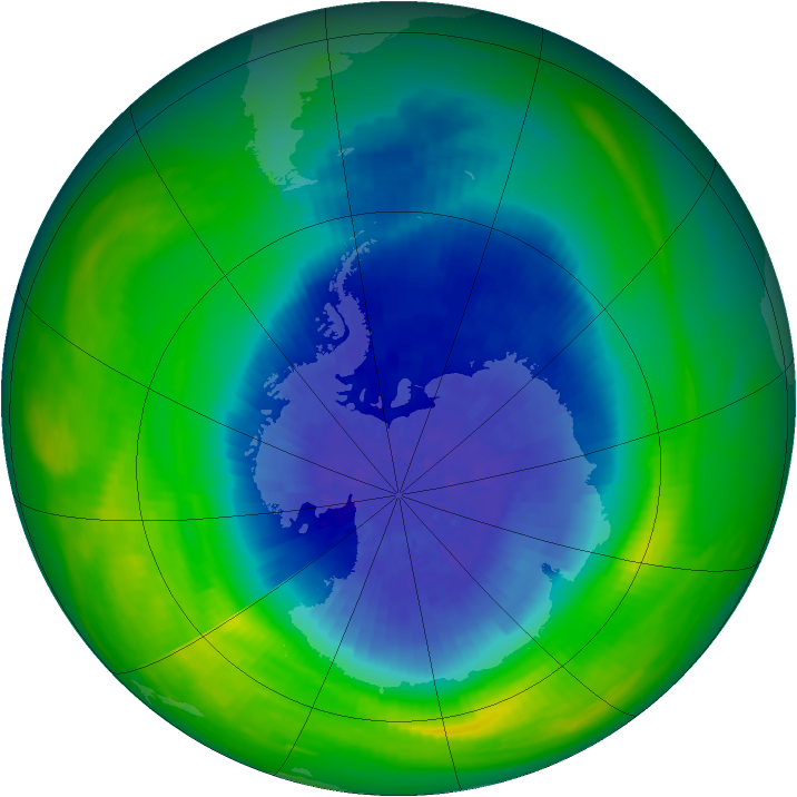 Ozone Map 1986-09-28